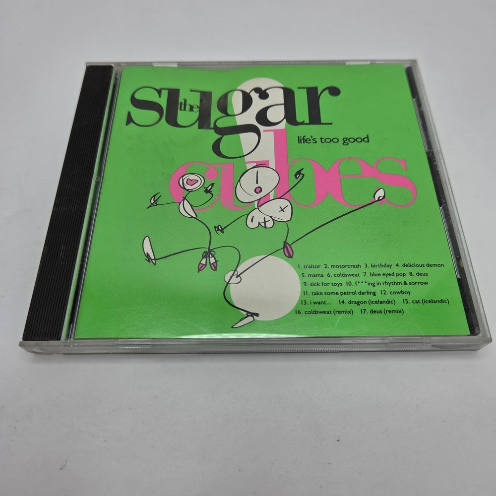 The Sugarcubes CD Life's Too Good Bjork 1988 Elektra Alt Rock Vintage 60801-2